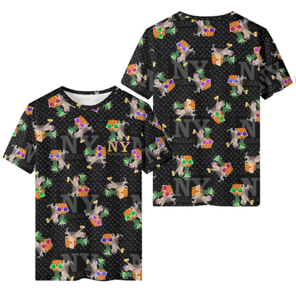 Le T-shirt Noire Kitsch Chananas de Nicolas Yves
