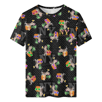 Le T-shirt Noire Kitsch Chananas de Nicolas Yves