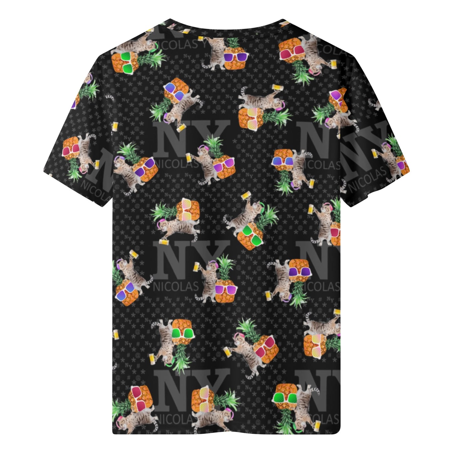 Le T-shirt Noire Kitsch Chananas de Nicolas Yves