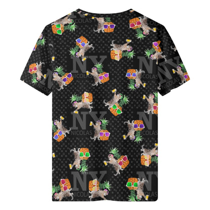 Le T-shirt Noire Kitsch Chananas de Nicolas Yves