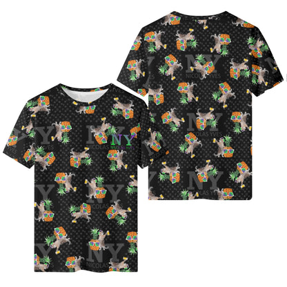 Le T-shirt Noire Kitsch Chananas de Nicolas Yves