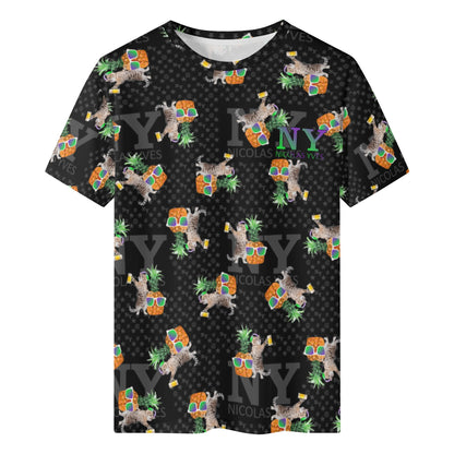 Le T-shirt Noire Kitsch Chananas de Nicolas Yves