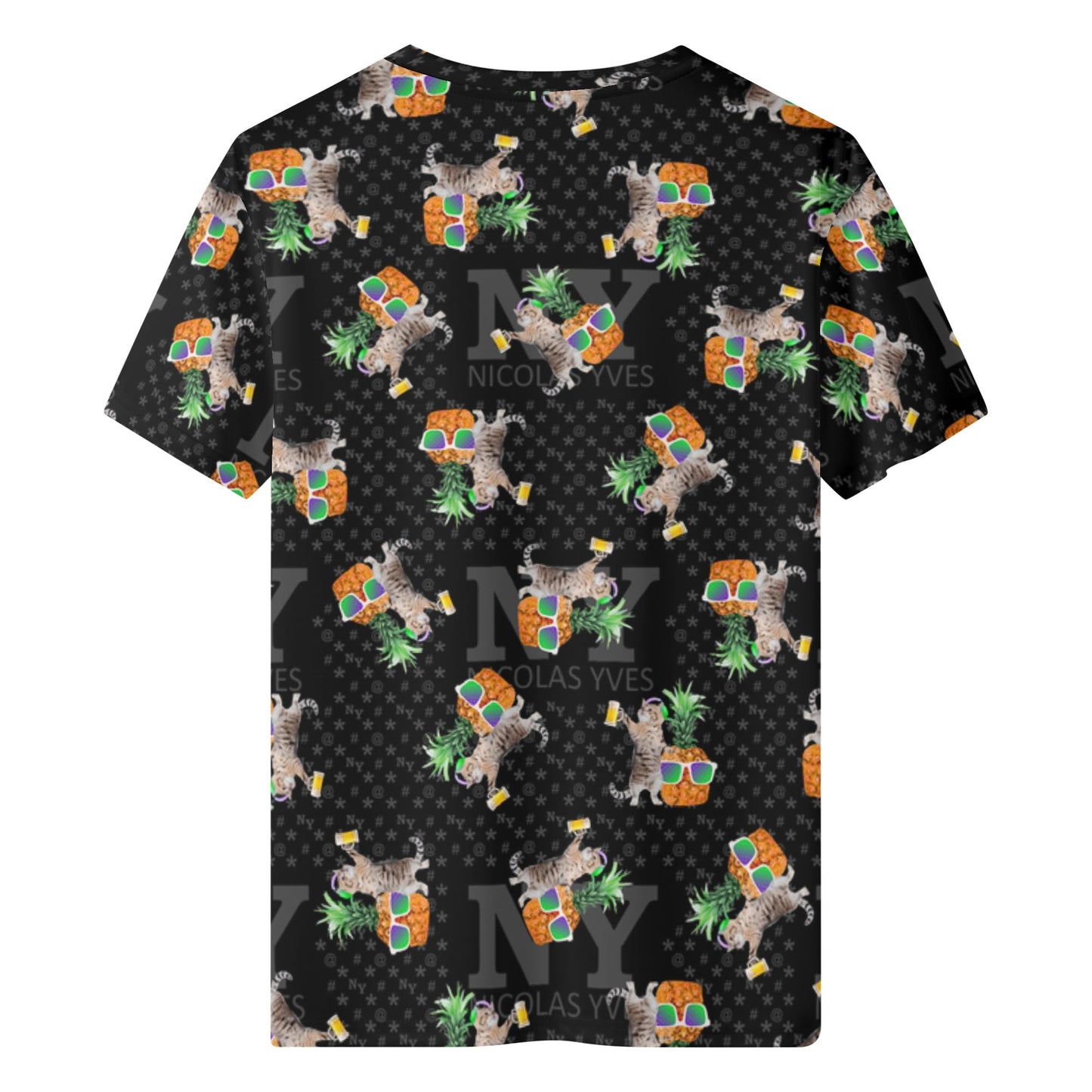Le T-shirt Noire Kitsch Chananas de Nicolas Yves