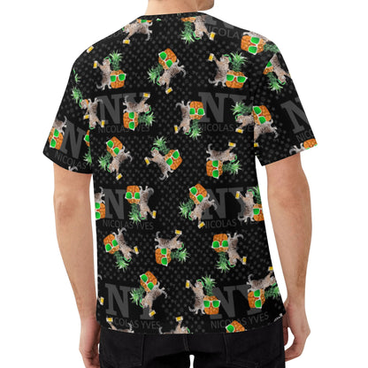 Le T-shirt Noire Kitsch Chananas de Nicolas Yves