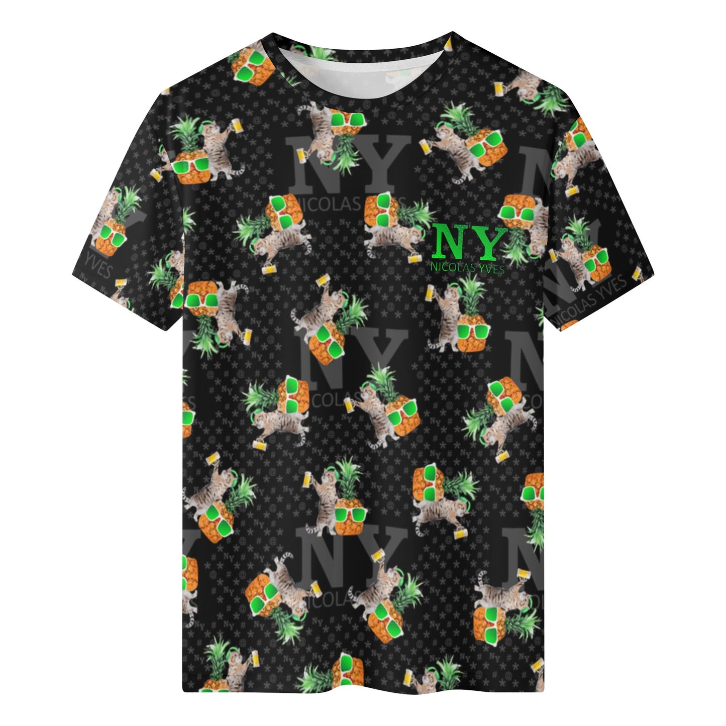 Le T-shirt Noire Kitsch Chananas de Nicolas Yves