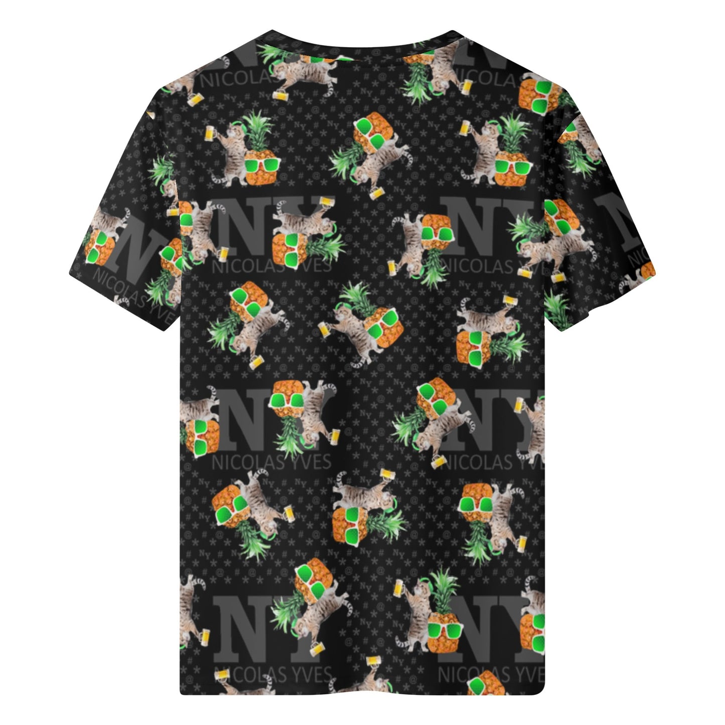Le T-shirt Noire Kitsch Chananas de Nicolas Yves