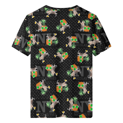 Le T-shirt Noire Kitsch Chananas de Nicolas Yves