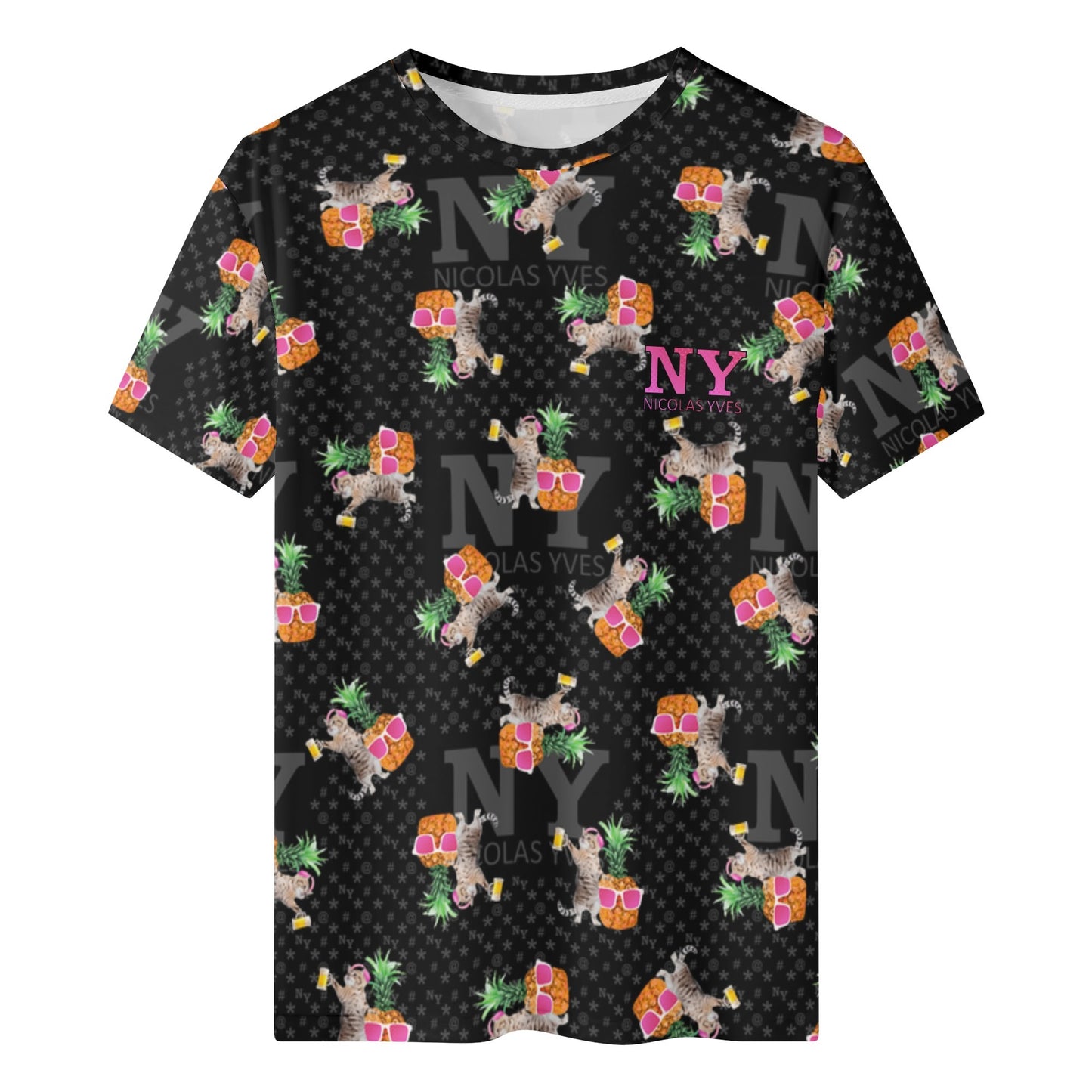 Le T-shirt Noire Kitsch Chananas de Nicolas Yves