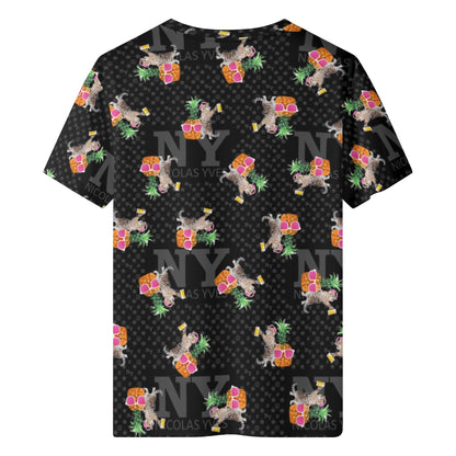 Le T-shirt Noire Kitsch Chananas de Nicolas Yves