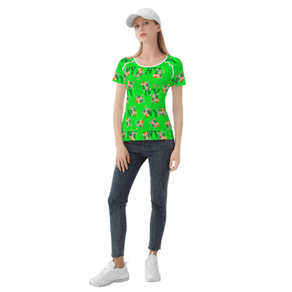 Le T-shirt Teufeuse Chananas NY de Nicolas Yves - Vert