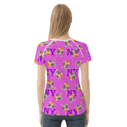Le T-shirt Teufeuse Chananas Rose Bubblegum NY de Nicolas Yves