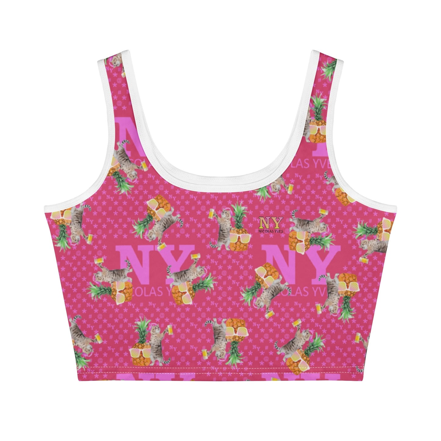 Le Top Crop Top NY de Nicolas Yves - Rose Fuchsia