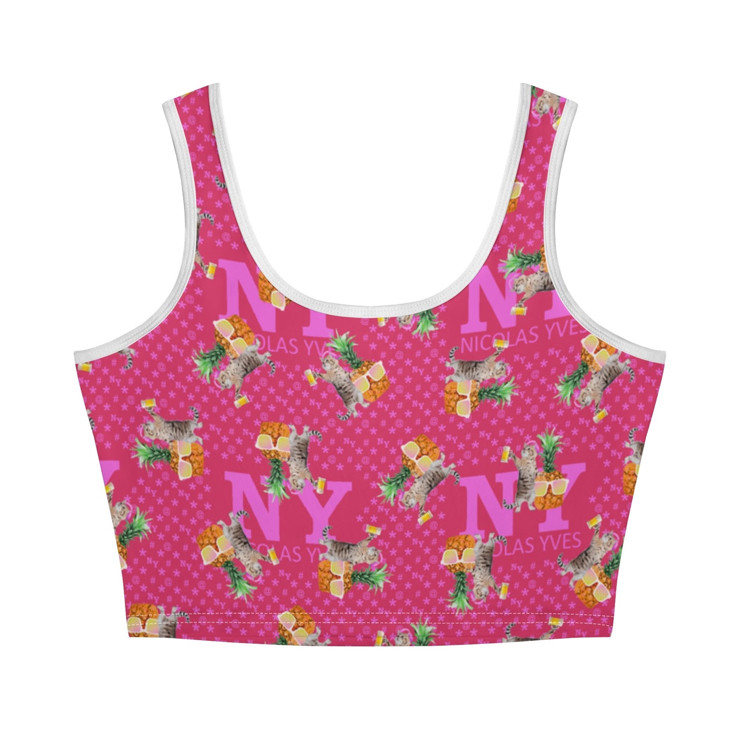 Le Top Crop Top NY de Nicolas Yves - Rose Fuchsia