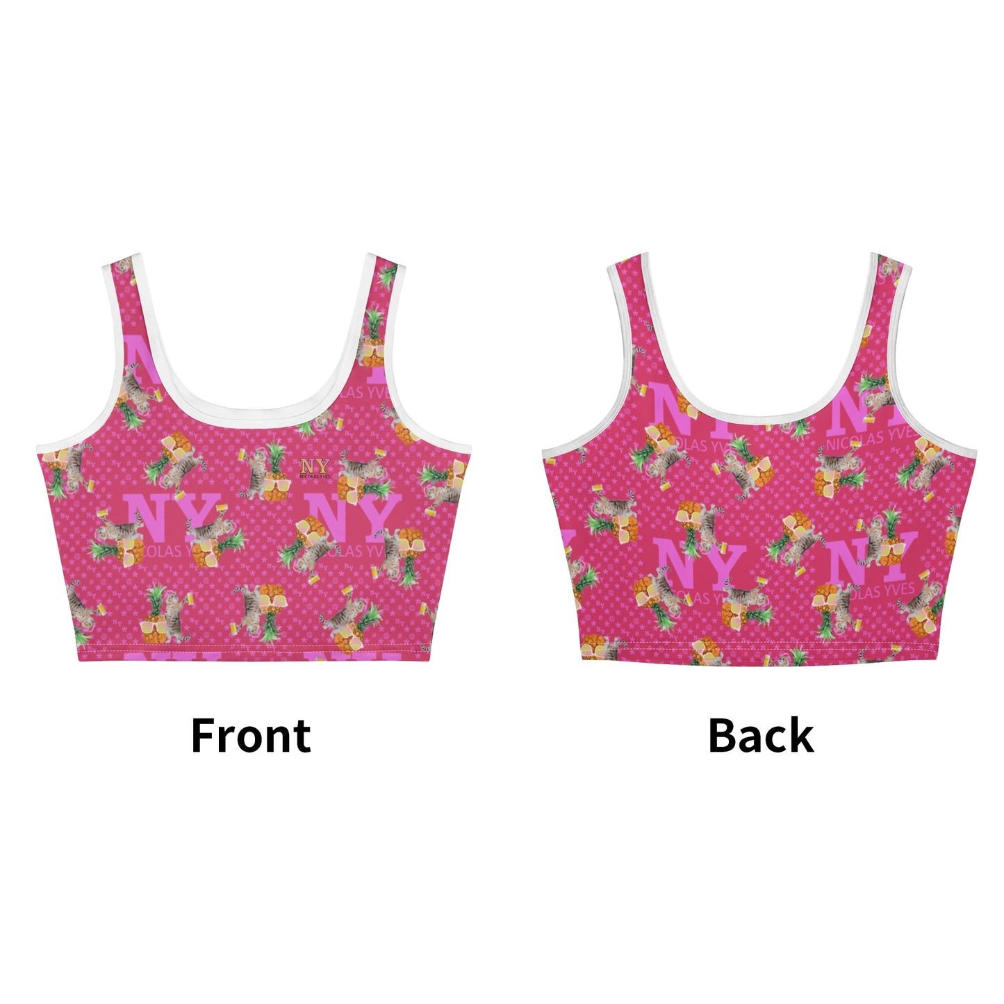 Le Top Crop Top NY de Nicolas Yves - Rose Fuchsia