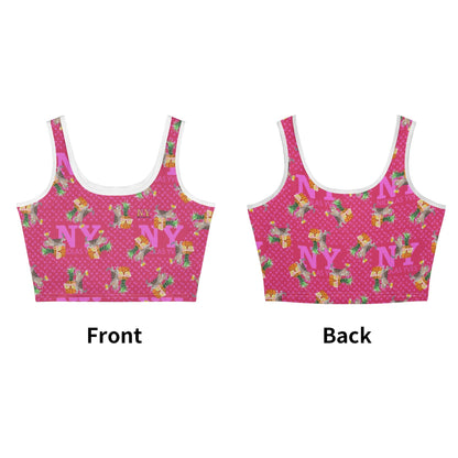 Le Top Crop Top NY de Nicolas Yves - Rose Fuchsia