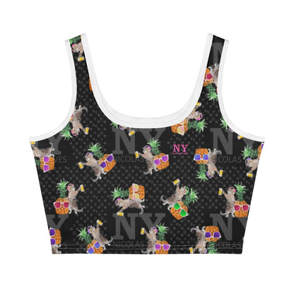 Le Top Crop Top NY de Nicolas Yves - Noir