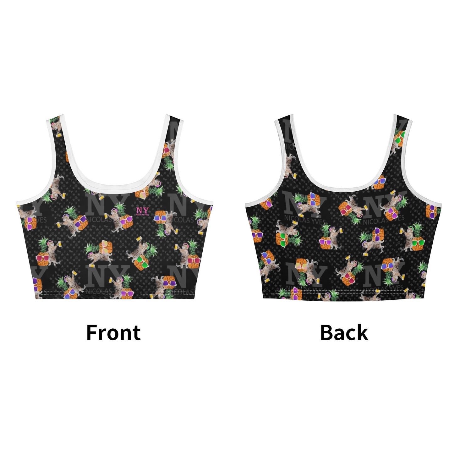 Le Top Crop Top NY de Nicolas Yves - Noir