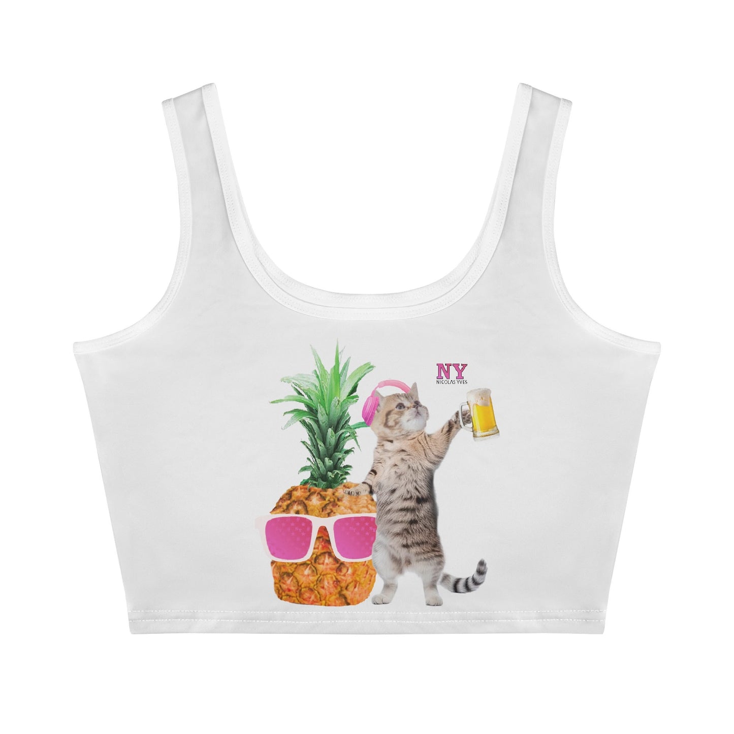 Le Top Crop Top NY de Nicolas Yves - Simple Blanc