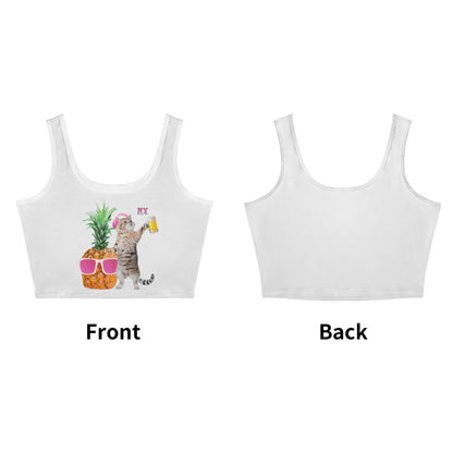 Le Top Crop Top NY de Nicolas Yves - Simple Blanc