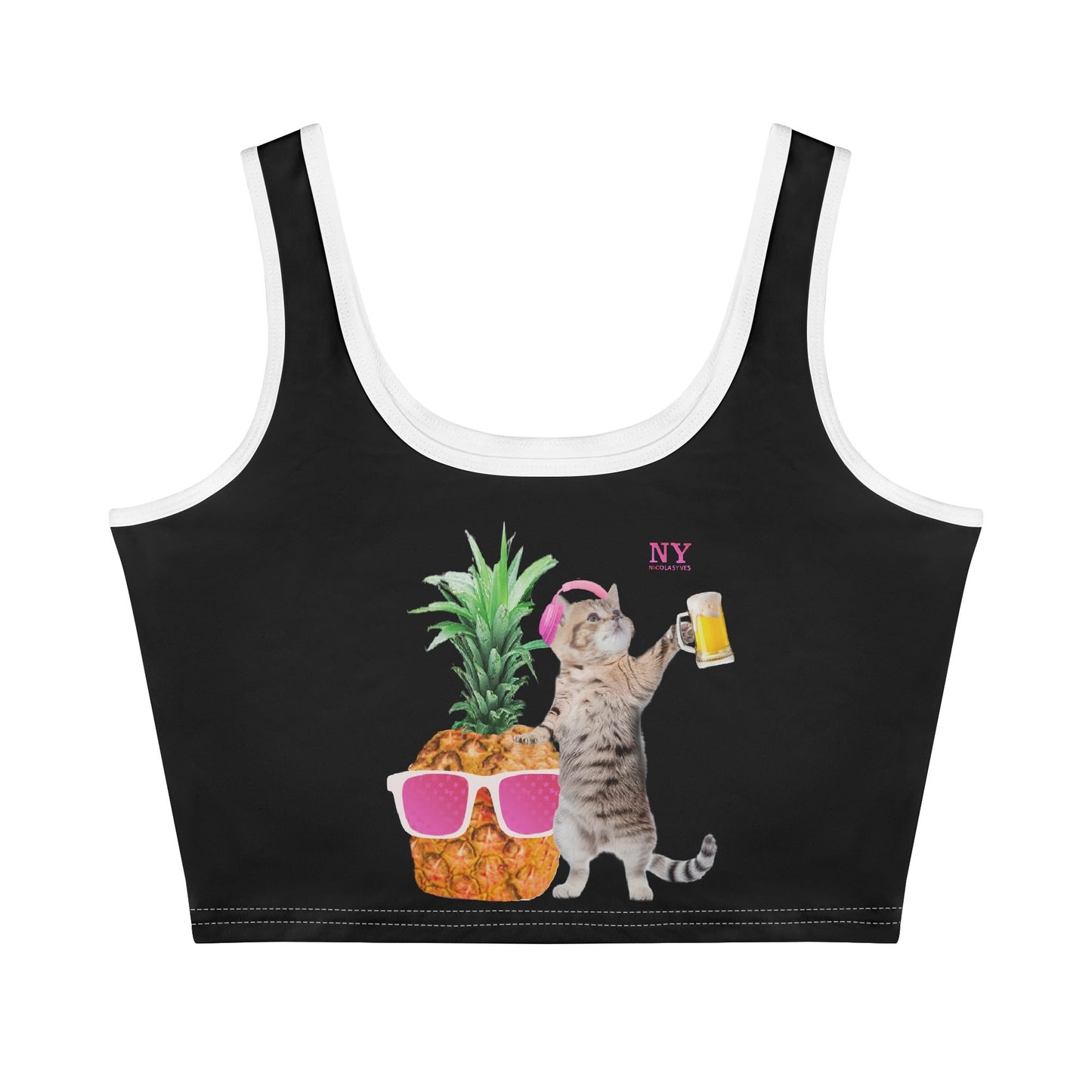 Le Top Crop Top NY de Nicolas Yves - Simple Black