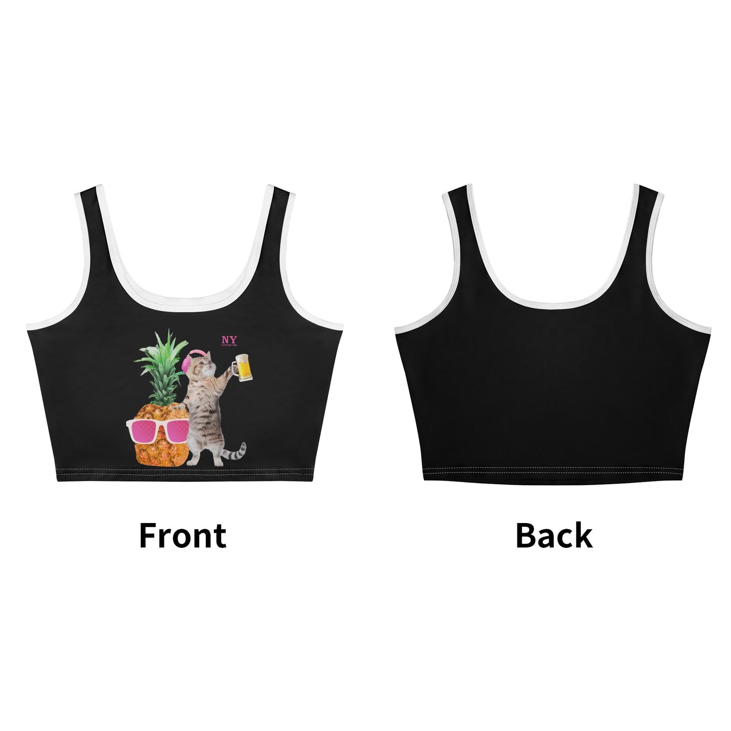 Le Top Crop Top NY de Nicolas Yves - Simple Black