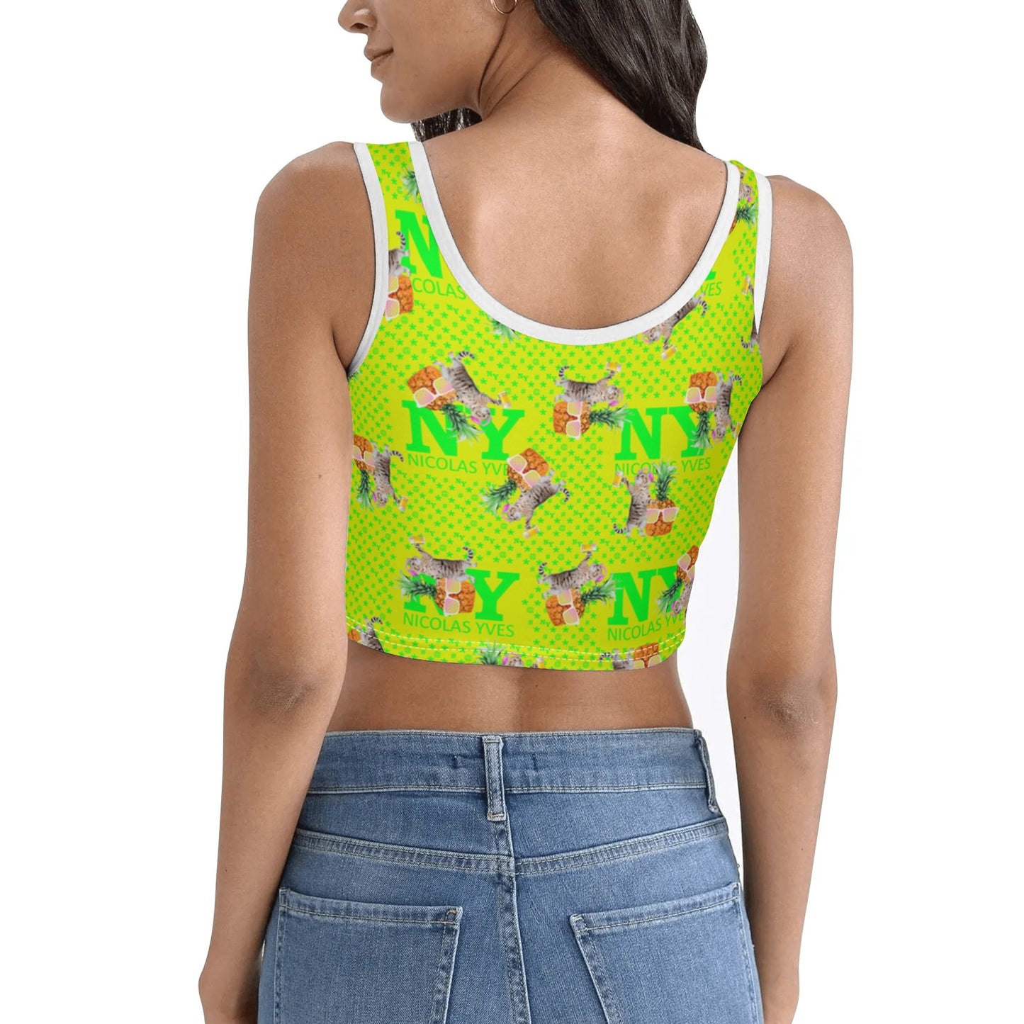 Le Top Crop Top NY de Nicolas Yves - Jaune