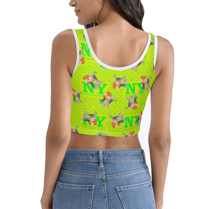 Le Top Crop Top NY de Nicolas Yves - Jaune