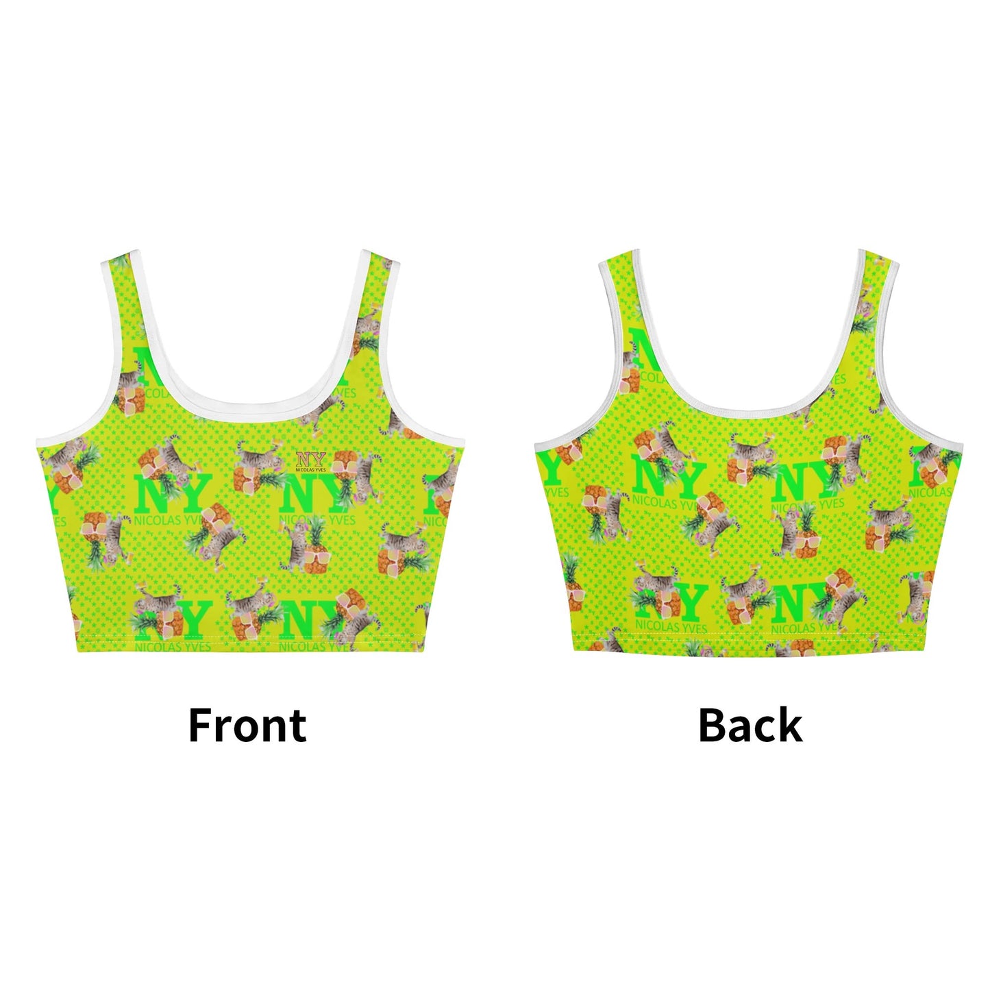 Le Top Crop Top NY de Nicolas Yves - Jaune