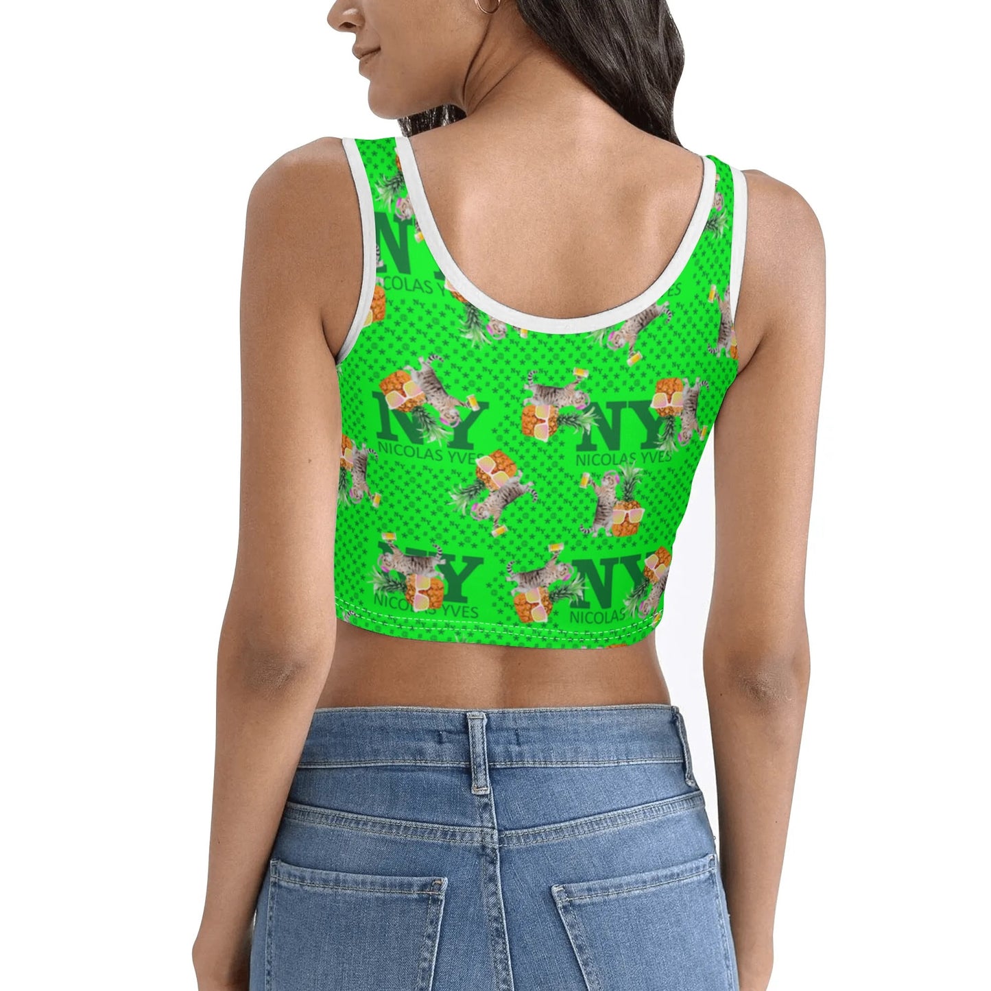 Le Top Crop Top NY de Nicolas Yves - Vert