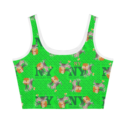 Le Top Crop Top NY de Nicolas Yves - Vert