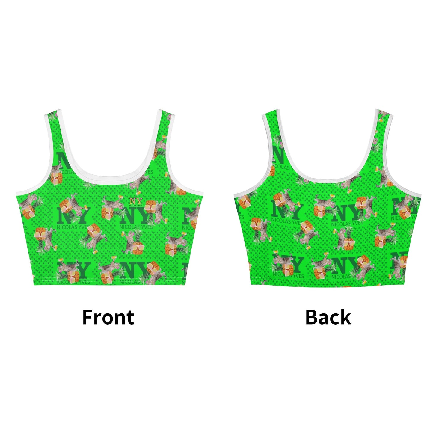 Le Top Crop Top NY de Nicolas Yves - Vert