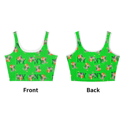 Le Top Crop Top NY de Nicolas Yves - Vert