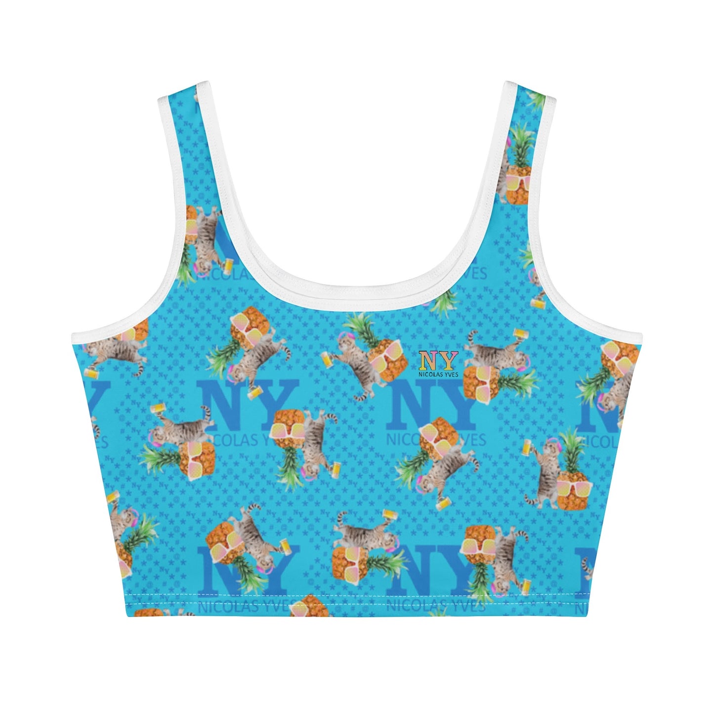 Le Top Crop Top NY de Nicolas Yves - Bleu
