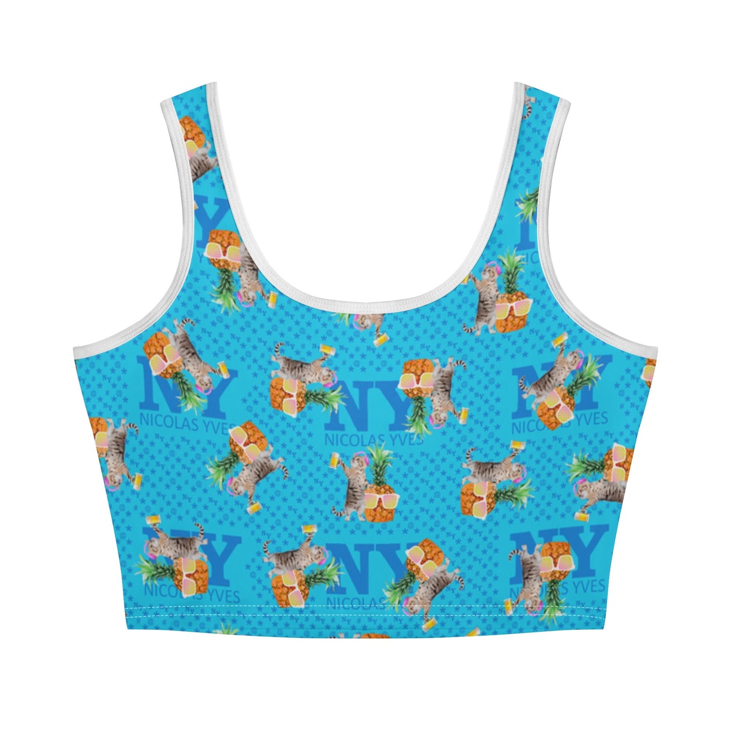 Le Top Crop Top NY de Nicolas Yves - Bleu