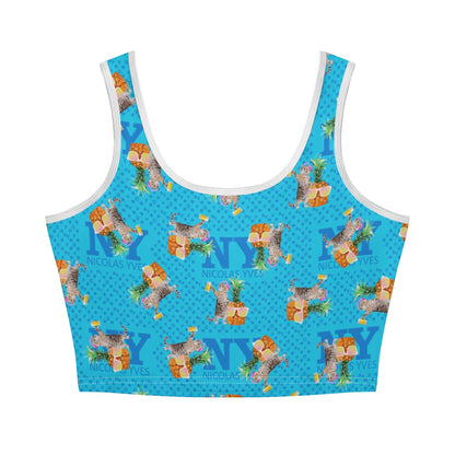 Le Top Crop Top NY de Nicolas Yves - Bleu