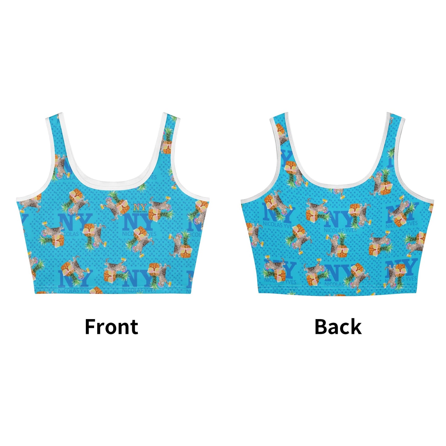 Le Top Crop Top NY de Nicolas Yves - Bleu