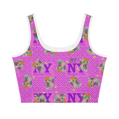 Le Top Crop Top NY de Nicolas Yves - Rose Bubblegum