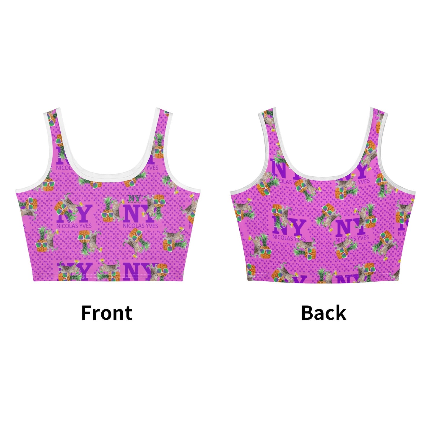 Le Top Crop Top NY de Nicolas Yves - Rose Bubblegum