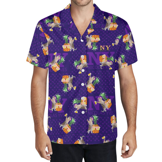La Chemise Hawaïenne NY de Nicolas Yves™ - Violette