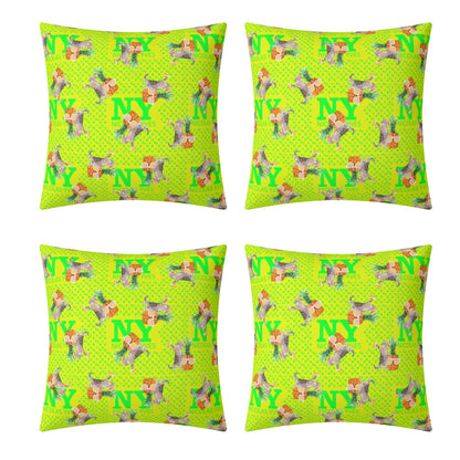 4 HOUSSES DE COUSSINS NY de Nicolas Yves™  - Jaune