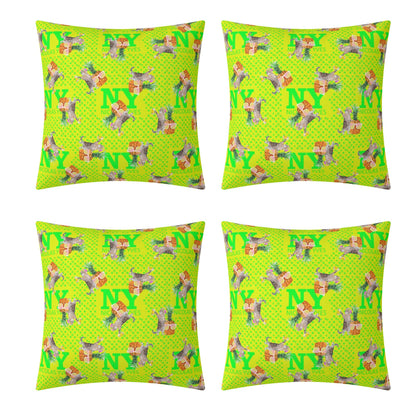 4 HOUSSES DE COUSSINS NY de Nicolas Yves™  - Jaune