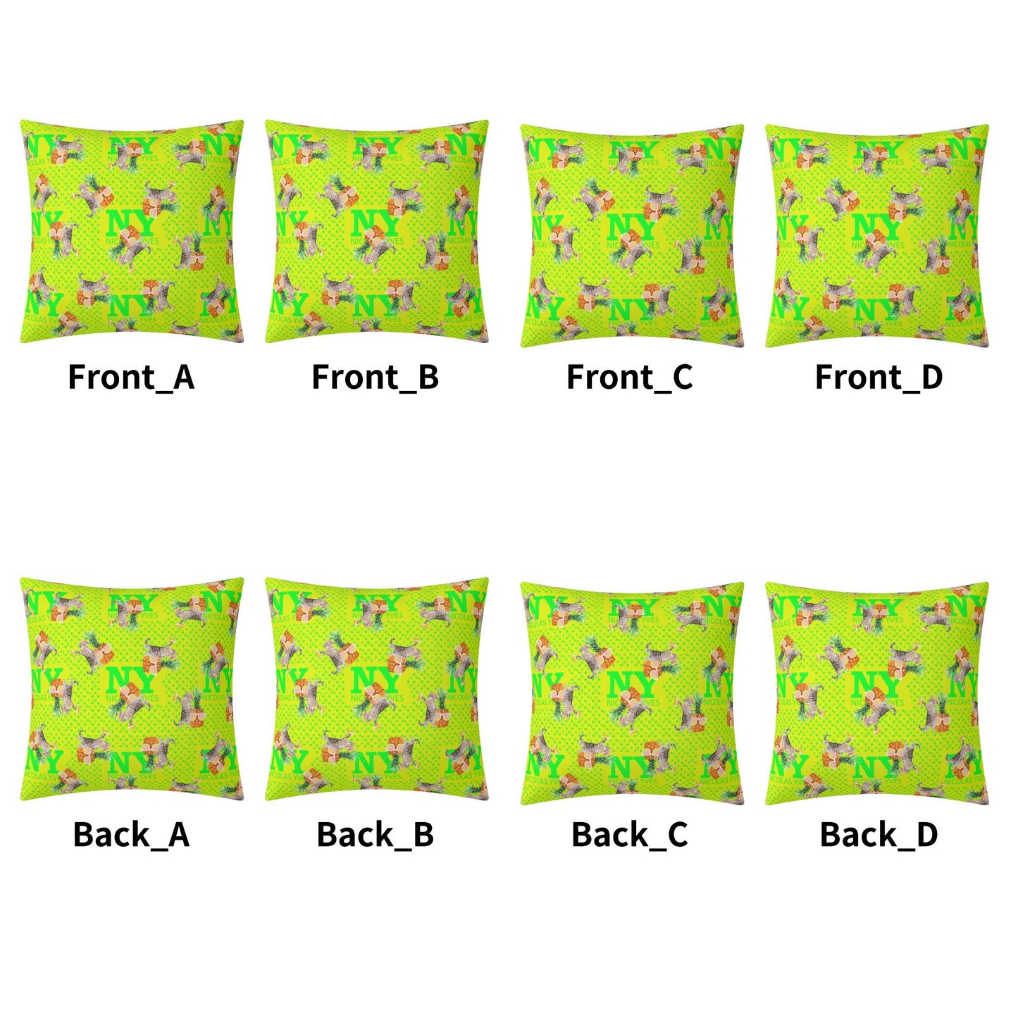 4 HOUSSES DE COUSSINS NY de Nicolas Yves™  - Jaune