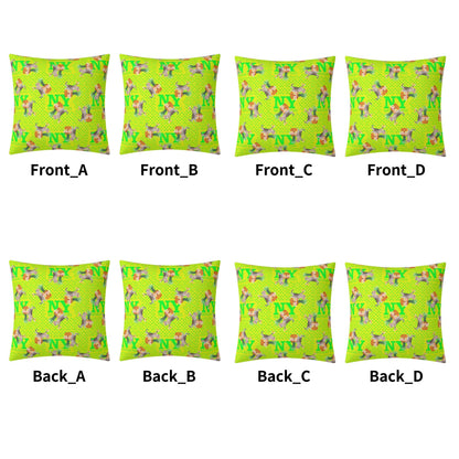 4 HOUSSES DE COUSSINS NY de Nicolas Yves™  - Jaune