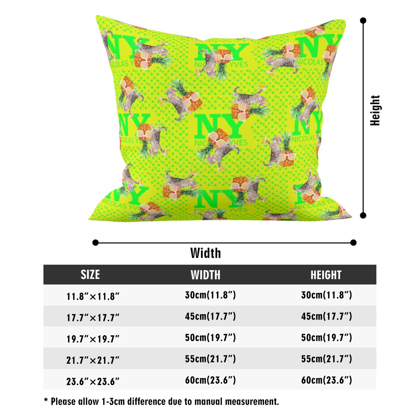 4 HOUSSES DE COUSSINS NY de Nicolas Yves™  - Jaune