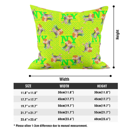 4 HOUSSES DE COUSSINS NY de Nicolas Yves™  - Jaune