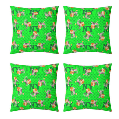 4 HOUSSES DE COUSSIN NY de Nicolas Yves™  - Verts