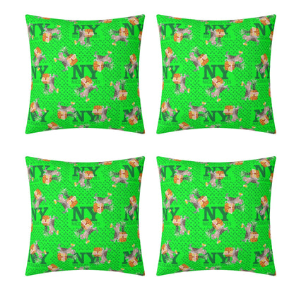 4 HOUSSES DE COUSSIN NY de Nicolas Yves™  - Verts