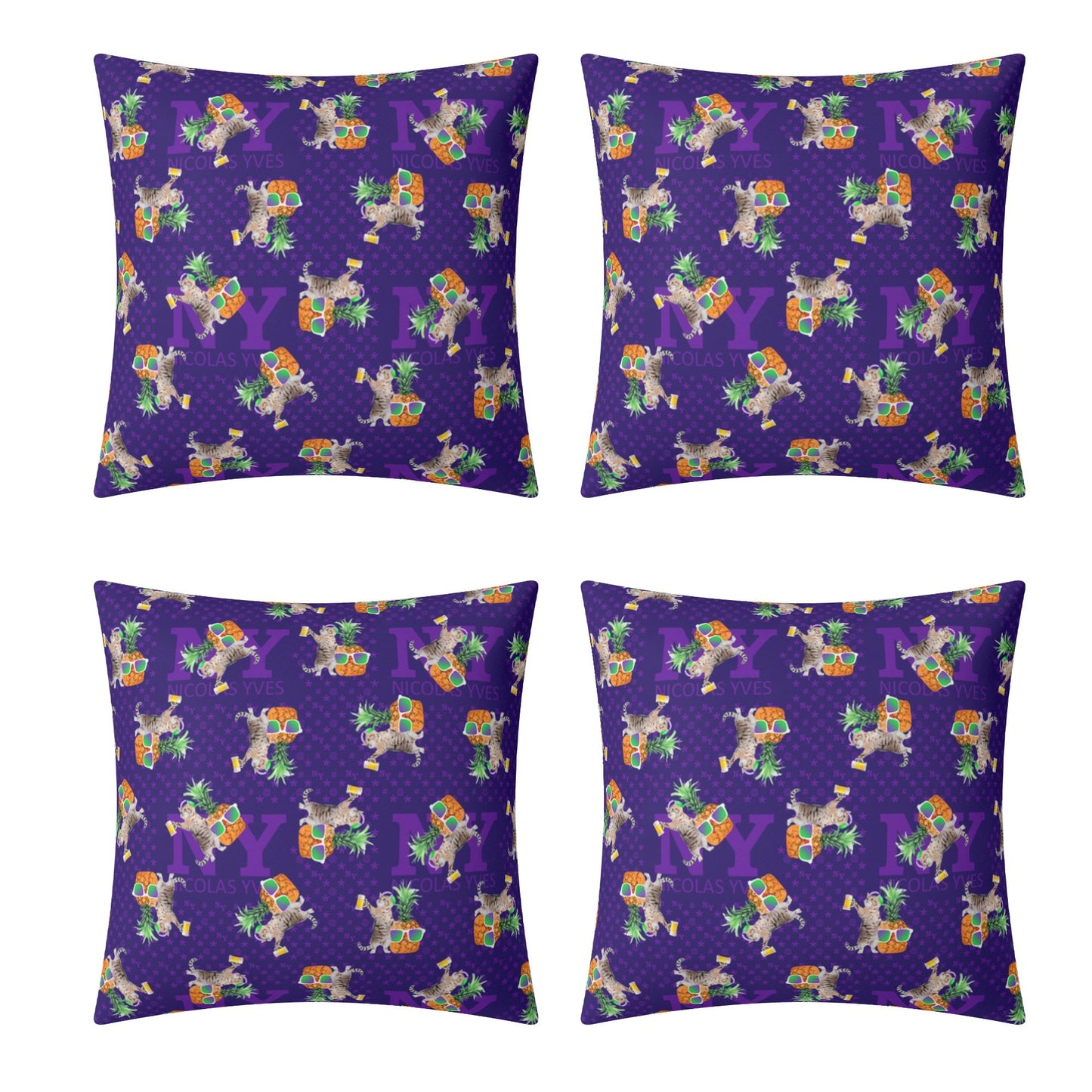 4 HOUSSES DE COUSSIN NY de Nicolas Yves™  - Violet