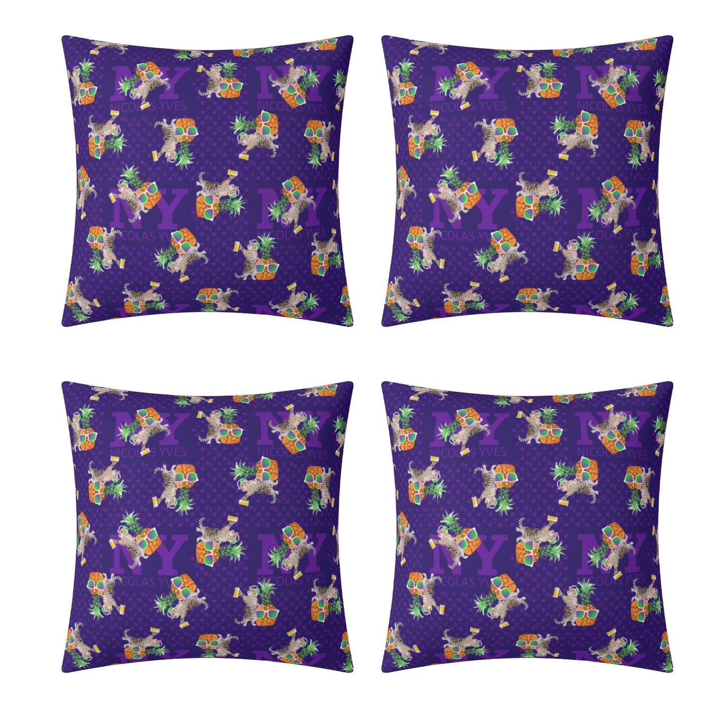 4 HOUSSES DE COUSSIN NY de Nicolas Yves™  - Violet