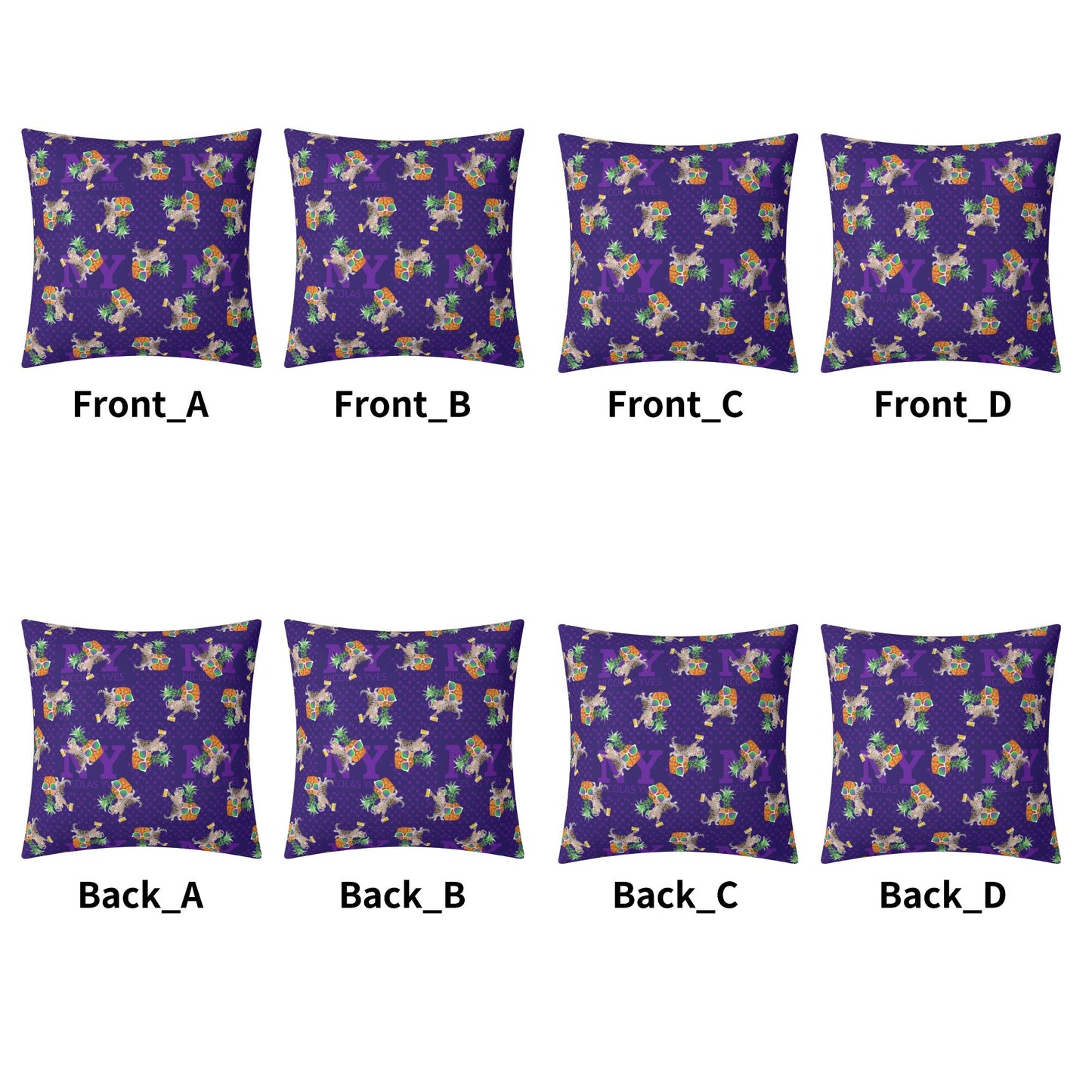 4 HOUSSES DE COUSSIN NY de Nicolas Yves™  - Violet